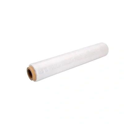 Imagen de Film Transparente para embalaje plástica retráctil de 50cmx200m,23 micras, resistencia industrial estiramiento, adherencia transparente, envoltura mudanza, palets.1 Rollo