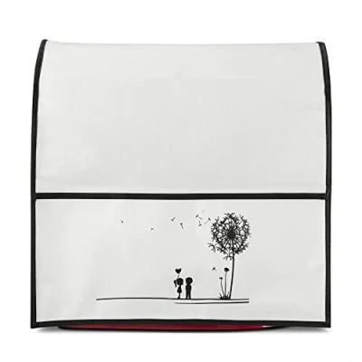 Imagen de kwmobile Funda compatible con KitchenAid 4,3 4,8 litros Forro protector bolsillos para robot de cocina niños y diente león