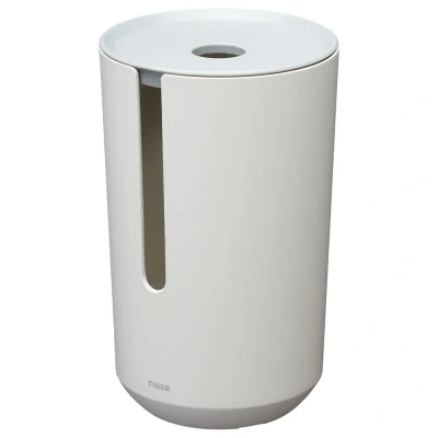 Imagen de Tiger Tess, Portarrollos de Reserva con Tapa, Independiente Blanco/Gris Claro, 143x143x233mm