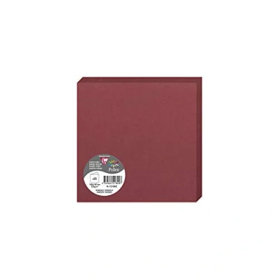 Imagen de Clairefontaine 2126 C Pollen Pack de 25 Sobres dípticas 16 x cm), color granate 0.10