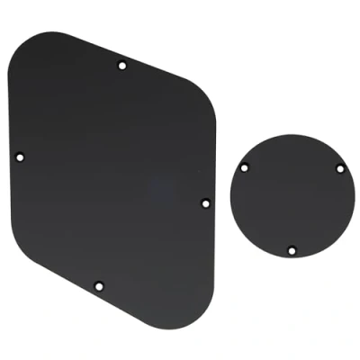 Imagen de Musiclily Set de LP Placa Trasera y Interruptor Palanca para Guitarra USA Les Paul,1 capa Negro Mate