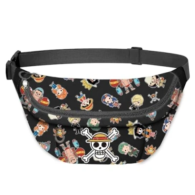 Imagen de One Piece Skull Riñonera Smart, Marrón, 7 x 20 cm