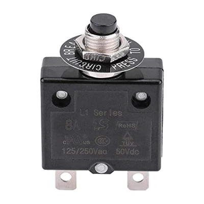 Imagen de Aramox 5 A / 8 10 15 18 20 30 Restablecimiento del Interruptor Térmico, Dispositivo de Protección Contra Sobrecarga Corriente Interruptor(8A)