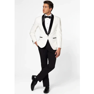 Imagen de Opposuits Pearly Tuxedo WITH BOW TIE Traje, Hombre, Talla: 60, White
