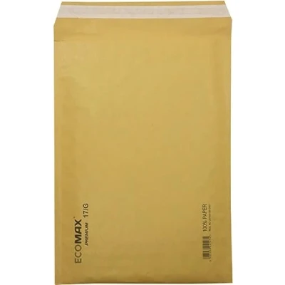 Imagen de Netuno 10x sobres acolchados ecológicos marrones DIN 17/G 250x350mm EcoMax autoadhesivos envelopes almofadados protectores de envío bolsas correos opaco reciclables embalaje ropas libros