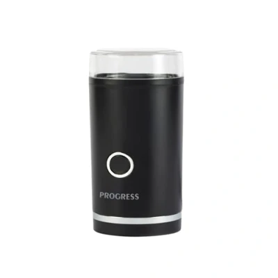 Imagen de Progress EK6135PVDE Molinillo de café y especias Molino granos café, operación con un solo toque, cuchilla acero inoxidable, tapa transparente, capacidad 70 g, nueces semillas, 180 W