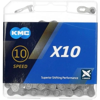 Imagen de KMC, Cadena X10 114 ESLABONES 10V. GRIS