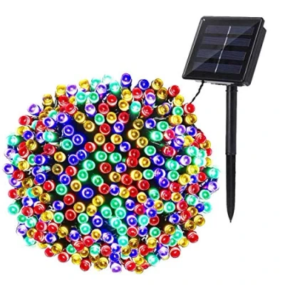Imagen de BrizLabs Luces de Navidad Solares Exterior, 22M 200 LED Cadena Colores 8 Modos Impermeable Guirnalda Decoración para Árboles Fiesta Boda Patio Jardín Terraza