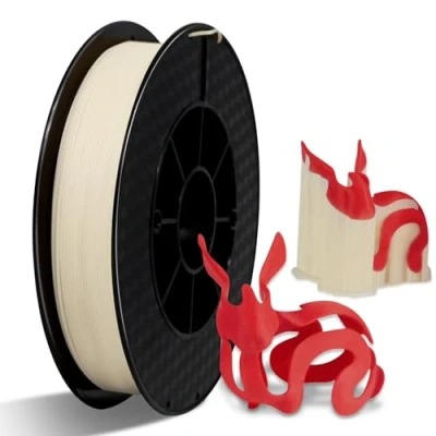 Imagen de Filamemt Eono PVA Filament 1,75 mm Filamento para impresora 3D soluble en agua, 500 g (1,1 lbs) como material de soporte, natural
