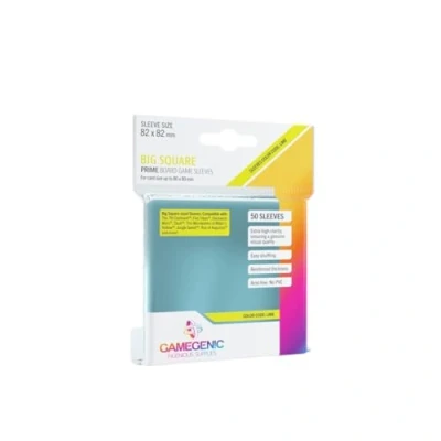 Imagen de GAMEGEN!C Prime Big Square Sized Sleeves 82 x mm (50), Clear Colour (GGS10045ML)