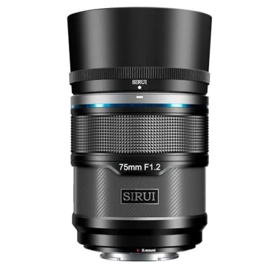 Imagen de SIRUI Sniper Lente de enfoque automático 75 mm, teleobjetivo F1.2 APS C para X T4, T5, H1, H2/H2S, T3, T30, S10 (montura X, negro)