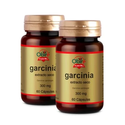 Imagen de Obire Extracto de Garcinia Cambogia 300 mg 60 Cápsulas 60% Ácido HCA Ayuda a Fortalecer Sistema Inmunitario y Perder Grasa Pack 2 Unidades