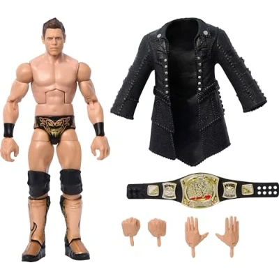 Imagen de Mattel WWE Elite Greatest Hits 2025 The Miz figura de acción y accesorios, coleccionable 15,24cm con 25 puntos articulación manos intercambiables, JCH84