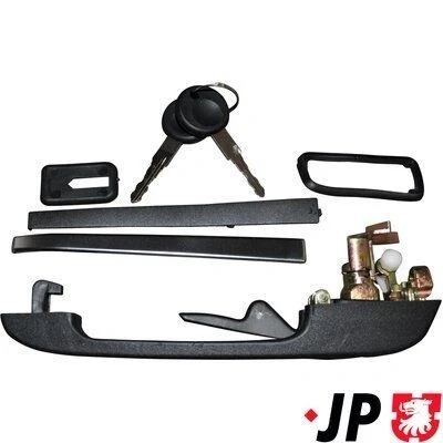 Imagen de JP GROUP 1187100480 Manecilla de Puerta Delante, derecha con cilindro cierre, llave negro VOLKSWAGEN: GOLF 1 Cabriolet, 2, Jetta 2
