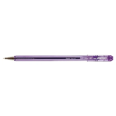 Imagen de Pentel Excelente Bolígrafo Medio 1.0mm Falso Pulgar 0.5mm Line Negro Violeta, Pack of 12