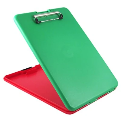 Imagen de Saunders SlimMate Portadocumentos (apertura superior, 24 x 33.5 cm), color negro, rojo y verde
