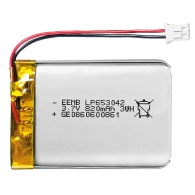 Imagen de EEMB batería 3.7V 820mAh 653042 Bateria de lipo Recargable Litio con Conector JST (Certificación UL)¡Asegúrese Que la polaridad del Dispositivo Coincide Antes Comprar!