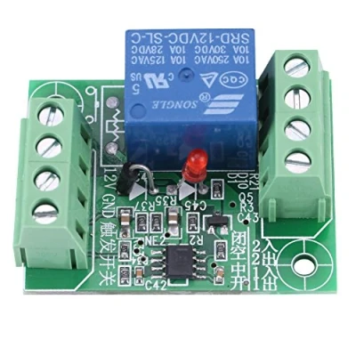 Imagen de Relé Electrónico de Control Conmutación Módulo Circuito Biestable Disparo Acción En DC 12v