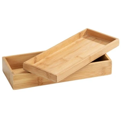 Imagen de WENKO Box con Tapa de bambú Terra Caja almacenaje, Cesta para el baño Natural