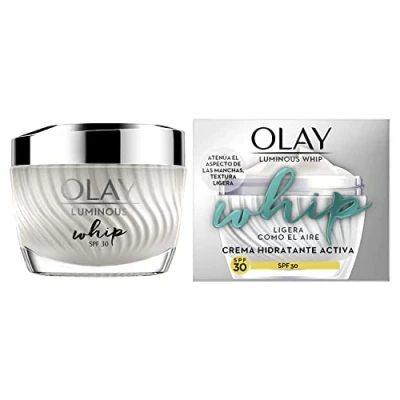 Imagen de Olay Luminous Whip Light As Air Hidratante con SPF30, Crema facial niacinamida para una piel radiante, 50 ml
