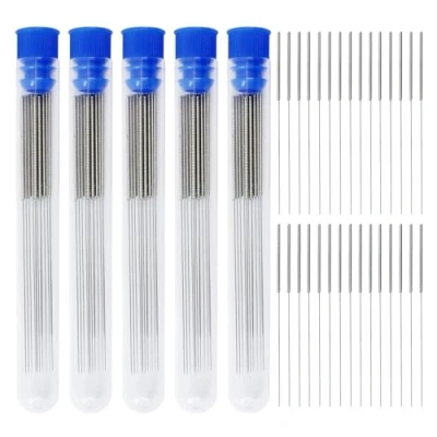 Imagen de 50 Piezas agujas de limpieza impresora 3D, boquillas acero inoxidable, accesorios paa kit