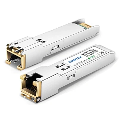 Imagen de [Paquete de 1] Transceptor SFP+ a RJ45, módulo Cobre, Cat.6a/7, hasta 30 m, para Cisco SFP 10G T S, MikroTik S+RJ10, Ubiquiti UF RJ45 10G, Netgear AXM765, TP Link, Fortinet