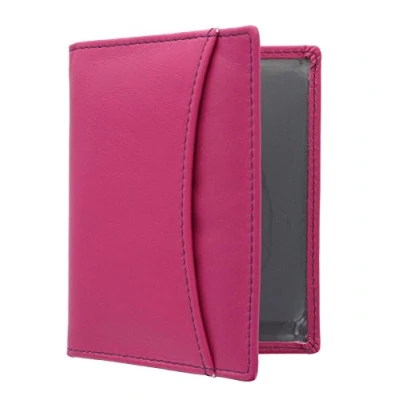 Imagen de Mala Leather Odyssey Portatarjeta de Viaje Cuero Suave 555_14 Fuschia