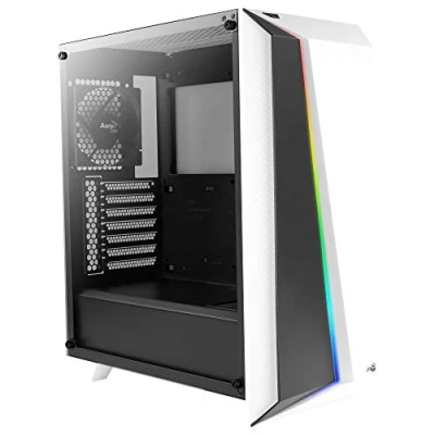 Imagen de Aerocool Splinter Duo, ARGB ATX Mid Tower Case, 3 x Duo 12 Fans, Front Panel, Black