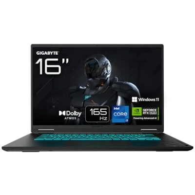 Imagen de Gigabyte Gaming A16 CWH Portátil 16,0“, 165Hz WQXGA, i7 13620H, RTX 5070, 32GB DDR5, 1TB Gen4 SSD, Win 11 Home, Garantía de 2 años, Dolby Atmos, CWHI3ES864SH