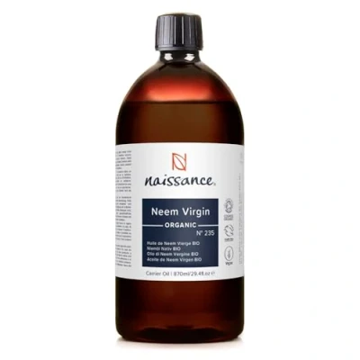 Imagen de Naissance Aceite Vegetal de Neem Virgen Orgánico BIO (No. 235) 870ml Natural, Certificado Ecológico, Prensado en Frío, Vegano, y no OGM