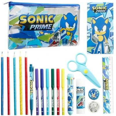 Imagen de SONIC THE HEDGEHOG Estuche de Lápices para Niños, Lleno Papelería