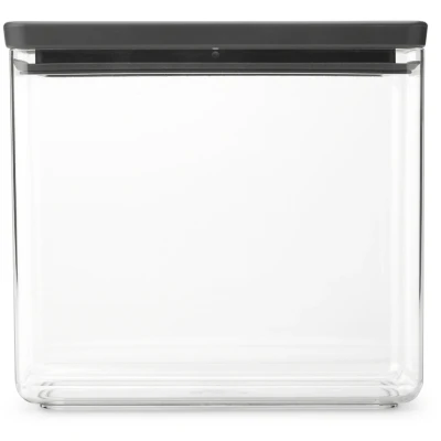 Imagen de Brabantia Tasty+ recipiente de almacenamiento 22.1x11.1x20.1 cm transparente negro 229961