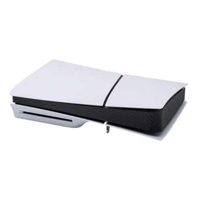 Imagen de Mcbazel Middle Sticker para ps5 Slim Digital/Disc Console, Adhesivo de Piel Carbon Black