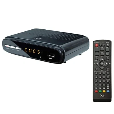 Imagen de MAJESTIC dec 675 HD decodificador dvb t2 USB hdmi scart hevc Main 10 con Pantalla