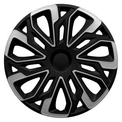 Imagen de AutoStyle PP 5445SB Tapacubos 15Pulgada negro/plata