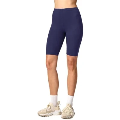 Imagen de Merry Style Leggins Cortos Mallas Deportivas Mujer Shorts Pantalones para Verano de Mujeres MS10 145 (Azul Marino, S)