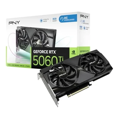 Imagen de PNY Tarjeta Gráfica GEFORCE RTX™ 5060 8GB Overclocked Dual Fan DLSS 4