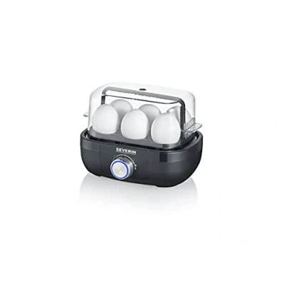 Imagen de SEVERIN Cuecehuevos con Control de Tiempo Cocción, 420 W, Capacidad 6 Huevos, 100% libre BPA, Negro EK 3166