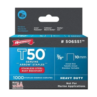 Imagen de Arrow ARRT5038SS Caja de grapas t50 5000 acero inoxidable 3/8 pulg