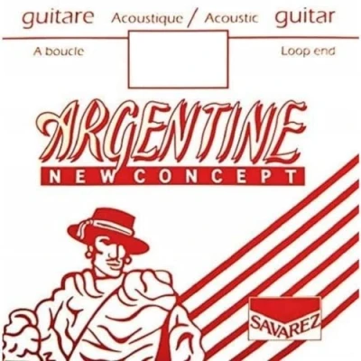 Imagen de Savarez Cuerdas Para Guitarra Acustica Argentine Re4 1014Mf, Con Lazo