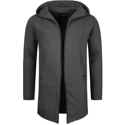 Imagen de Indicode Jeans Brekstad Sudadera con cremallera, Hombre, Talla: Small, Charcoal mix