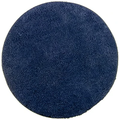 Imagen de Brandsseller Alfombrilla de baño algodón, Azul, Ø 60 cm