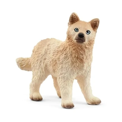 Imagen de schleich 14881 Cachorro de lobo ártico, a partir 3 años, WILD LIFE figura, 2 x 5 4 cm