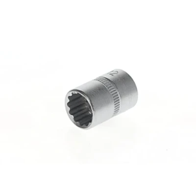 Imagen de GEDORE vaso, Llave de Accionamiento 1/4&#039;&#039; 6,3 mm, doce cantos, 12 mm ancho, Herramienta, D 20 12, Acero cromado