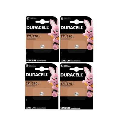 Imagen de 4 x Duracell 371/370 SR920 con óxido de plata (4 blísters 1 batería) pilas