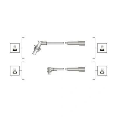 Imagen de MAGNETI MARELLI 941319170030 Juego de Cables Encendido RENAULT: LAGUNA 1