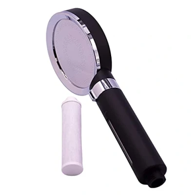 Imagen de Doulton® Filtro de agua para cabezal ducha (blanco) Reduce el cloro y los sedimentos (Negro)