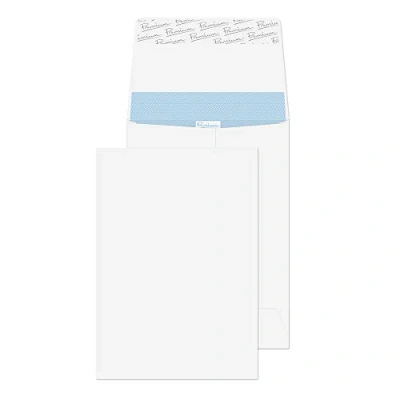 Imagen de Blake Office 229 x 162 25 mm 120 gsm Bolsillo con fuelle Despegar y sellar (35215) Ultra White Wove, Paquete de 500