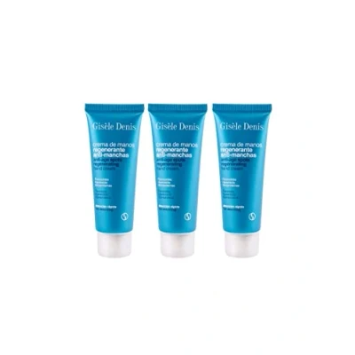 Imagen de GISÈLE DENIS Crema de Manos Regenerante Antimanchas, 3x75 ml, con Flavonoides, Hipoxósido y Glicoproteínas, Combate Envejecimiento en Piel Manchas Oscuras, Rápida Absorción Textura Suave