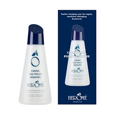 Imagen de Herome Quita Esmalte 120ml Sin Acetona, apto para Uñas Acrílicas o Semipermanente, NO Reseca las ni Cutículas, Sensibles, Removedor de Esmalte, Fórmula Hidratante